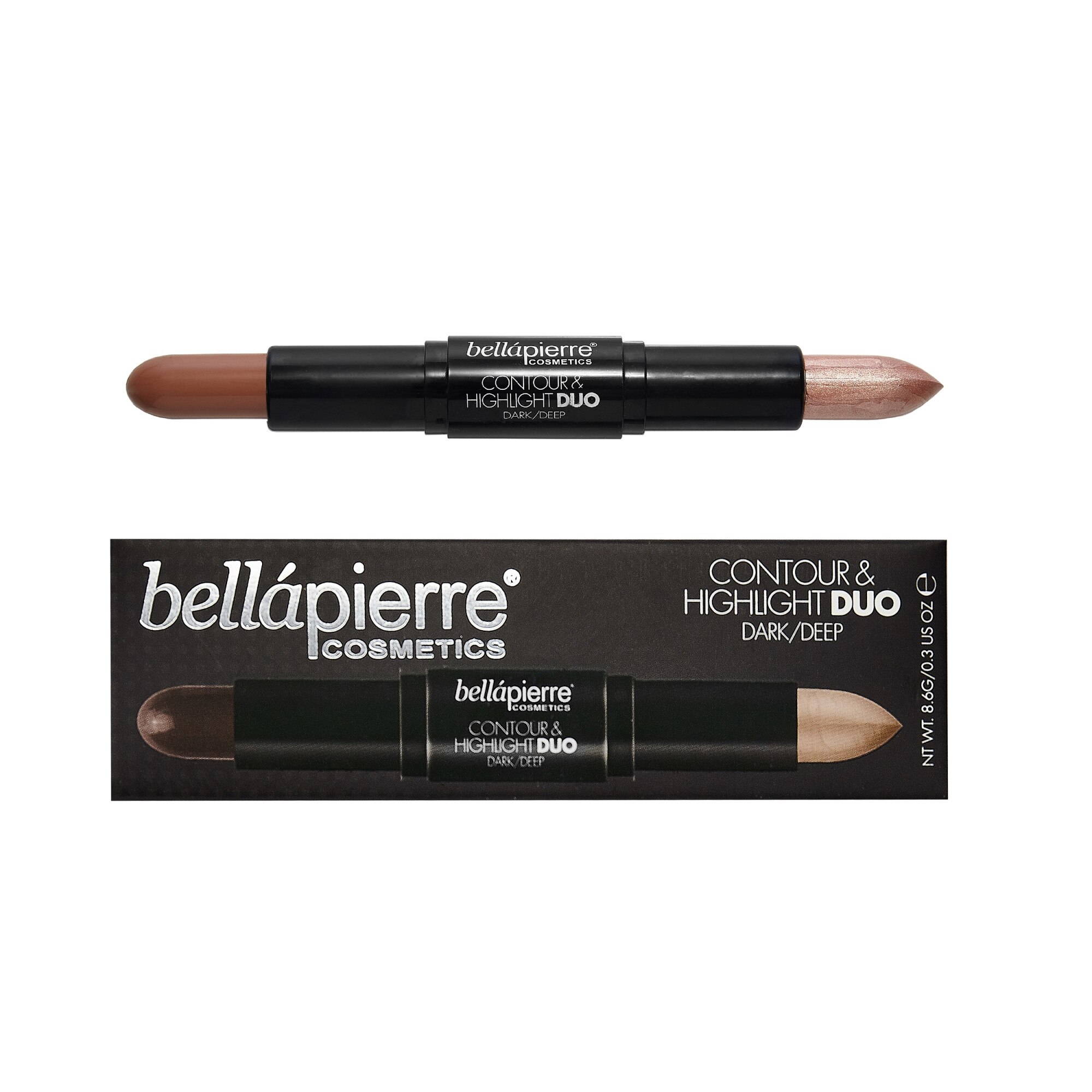 Iluminator si contur BellaPierre Duo Stick - Dark/Deep 9 g