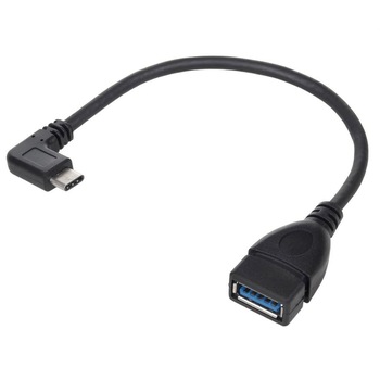 Cablu adaptor OTG USB 3.0 AF Maclean MCTV-842 , la Type C, negru Cablu adaptor OTG USB 3.0 AF Maclean MCTV-842 , la Type C, negru