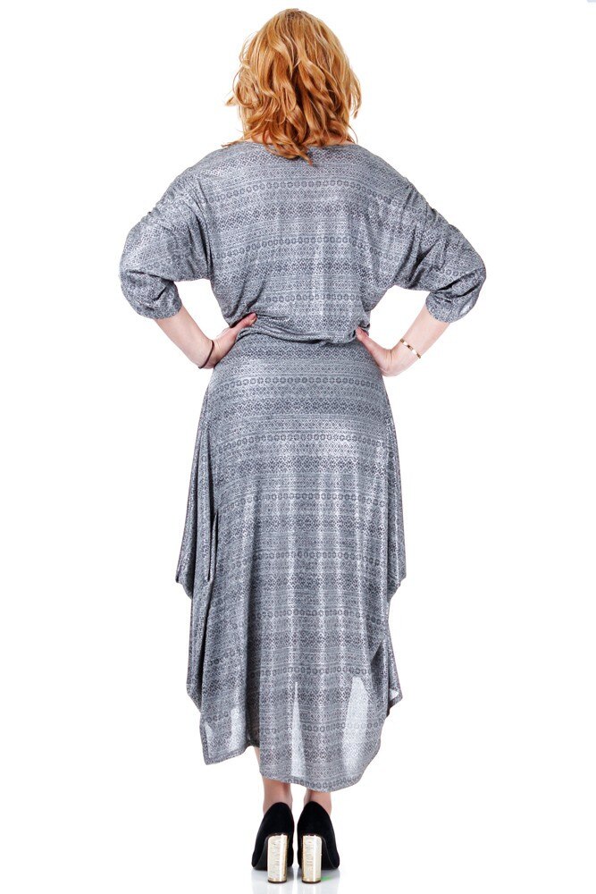 Rochie jerse argintiu Liza Panait R1942E