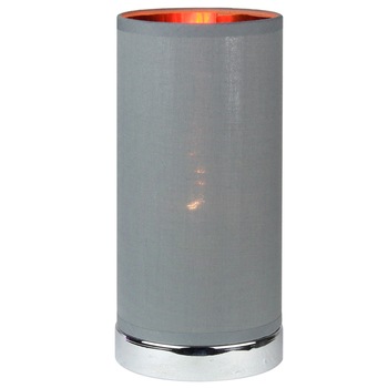 Veioza electrica, 12 x 24 cm - Soclu E14 , max 40 Wati, Gri Veioza electrica, 12 x 24 cm - Soclu E14 , max 40 Wati, Gri