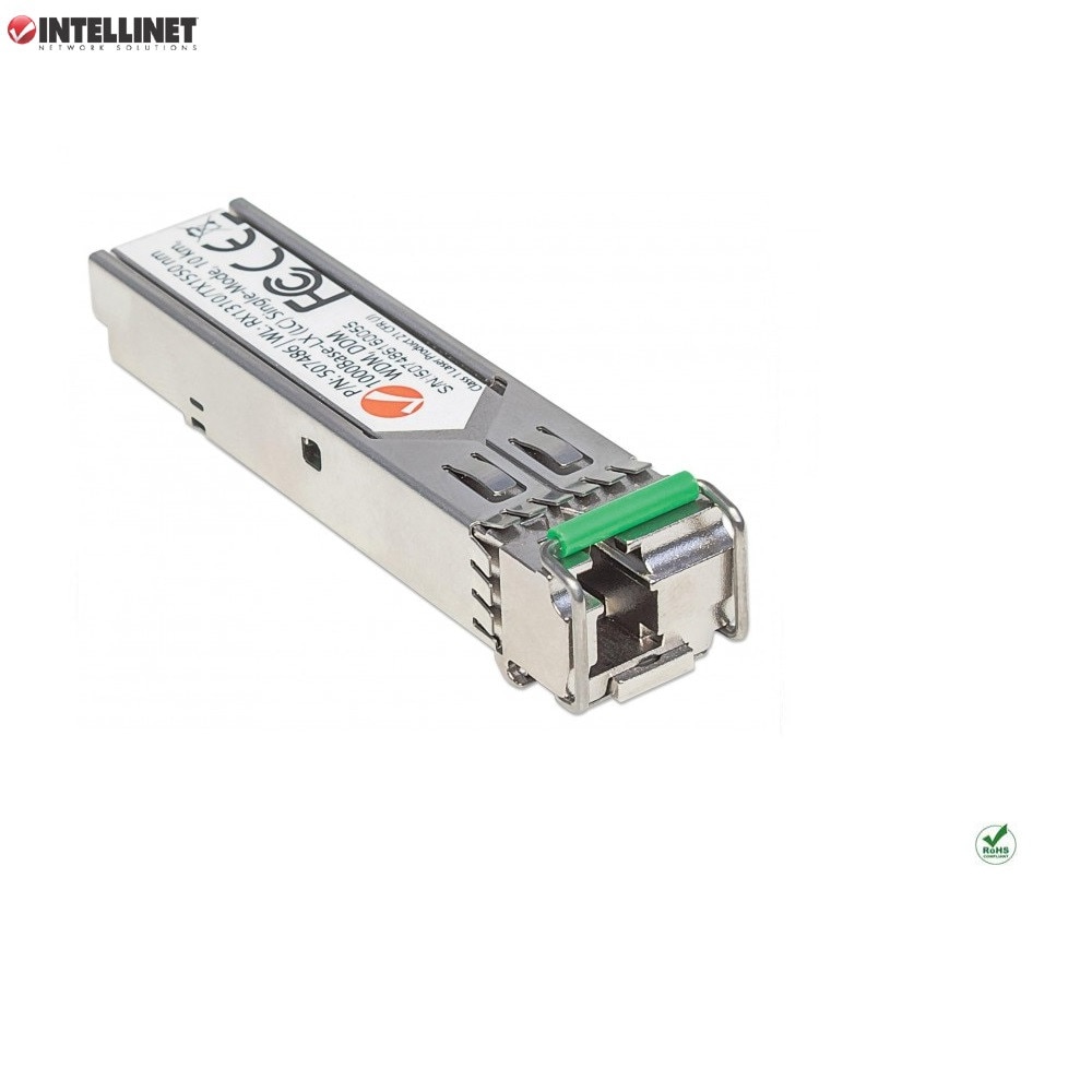 Modul Mini Gbic Intellinet SFP 1000Base-LX LC Singlemode RX1310 TX1550 