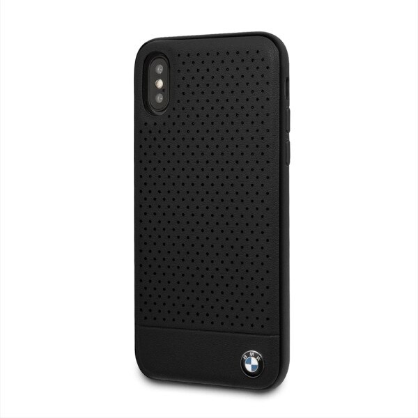 Husa iPhone XS MAX BMW Signature Piele Perforata Neagra