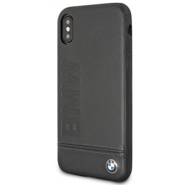Husa iPhone XS MAX BMW Signature Piele Neagra