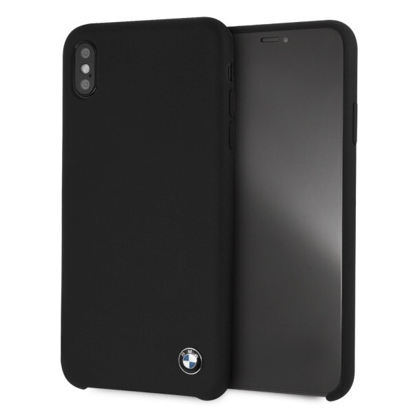 Husa telefon din silicon cu interior din microfibra , tip bumper , Bmw pentru Apple iPhone Xs Max , neagra