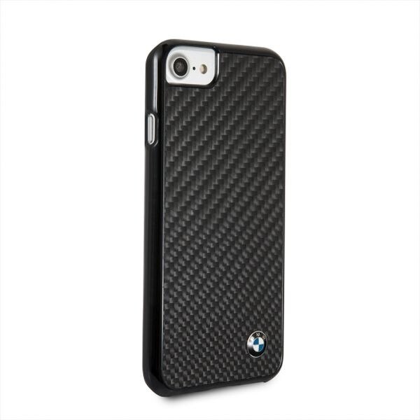 Husa telefon din fibra de carbon , tip bumper , Bmw pentru Apple iPhone 7/8 , neagra