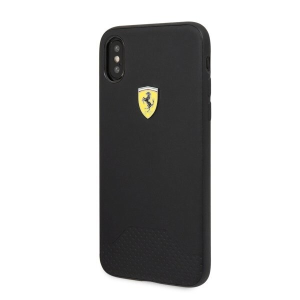Husa iPhone X XS Ferrari Perforata Neagra