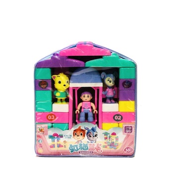 Set joc de construit cu 3 figurine Set joc de construit cu 3 figurine