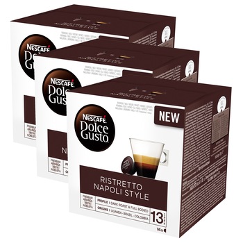 Set 3 x Capsule Nescafe Dolce Gusto Napoli, 48 capsule, 384g Set 3 x Capsule Nescafe Dolce Gusto Napoli, 48 capsule, 384g