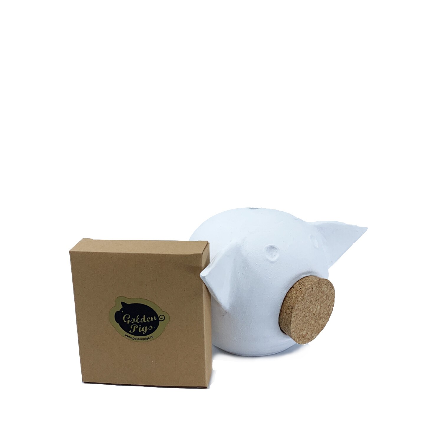 Pusculita ceramica, CHALK, Small, WHITE