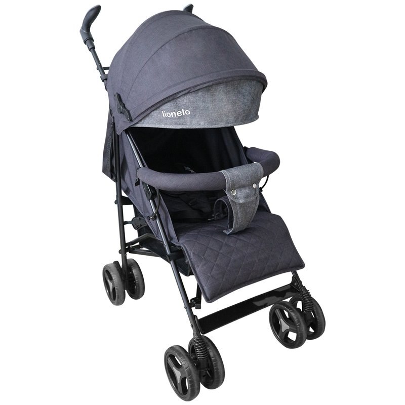 Carucior sport Lionelo Irma, Negru/Gri inchis