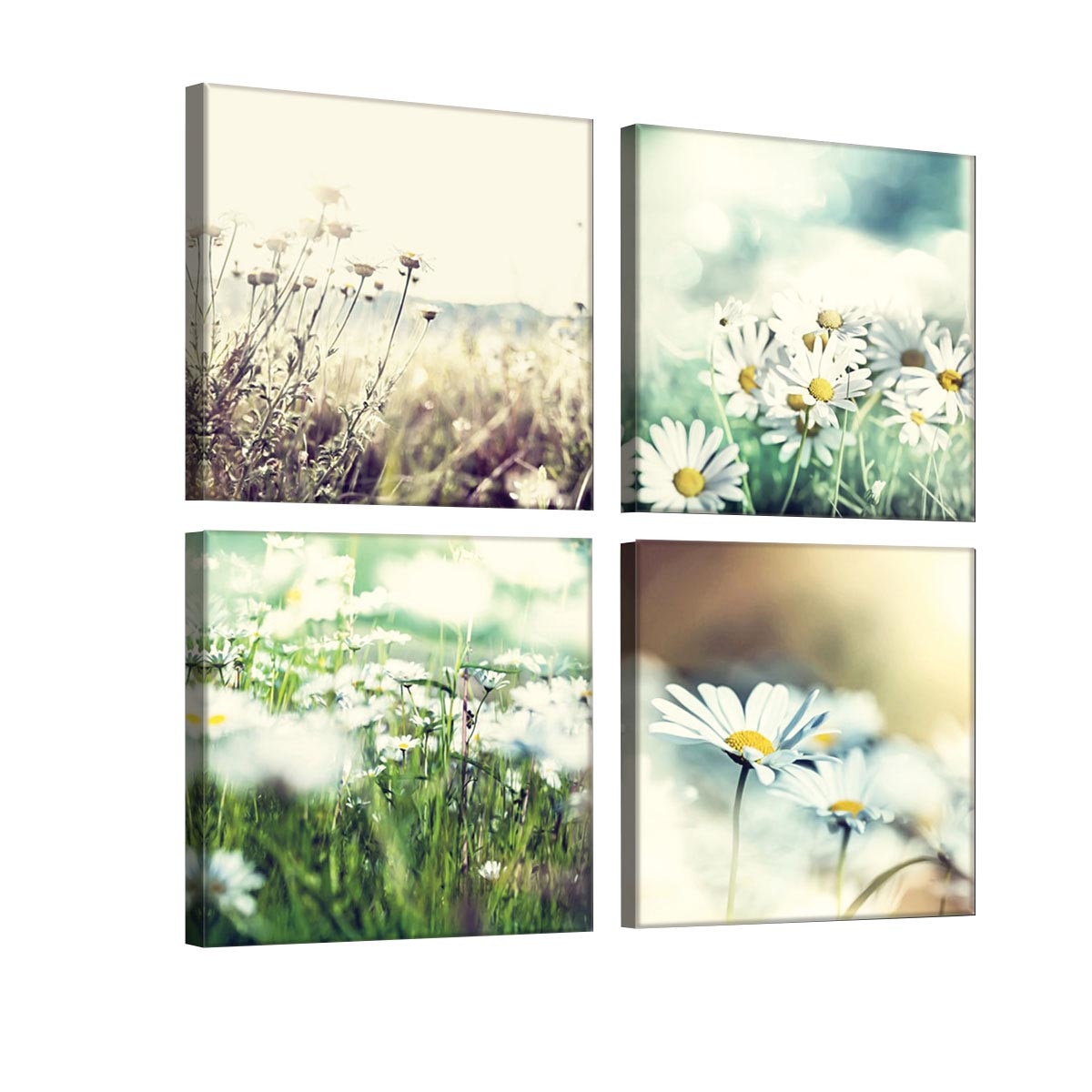 Set Tablouri DEGRETS 78597 Canvas, 50 x 50 cm, 4 piese (4x25x25 cm), Musetel