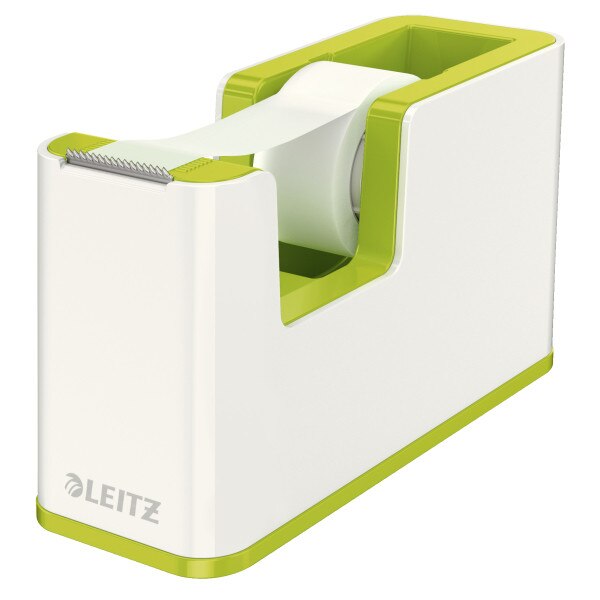 Dispenser pentru banda adeziva Leitz Wow cu banda inclusa - 19mm x 33m, verde metalizat