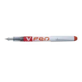 Stilou Pilot V-Pen Erasable, varf mediu, Roz Stilou Pilot V-Pen Erasable, varf mediu, Roz