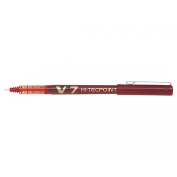 Roller Pilot V7 Hi-Tecpoint, 0.7 mm, Rosu Roller Pilot V7 Hi-Tecpoint, 0.7 mm, Rosu