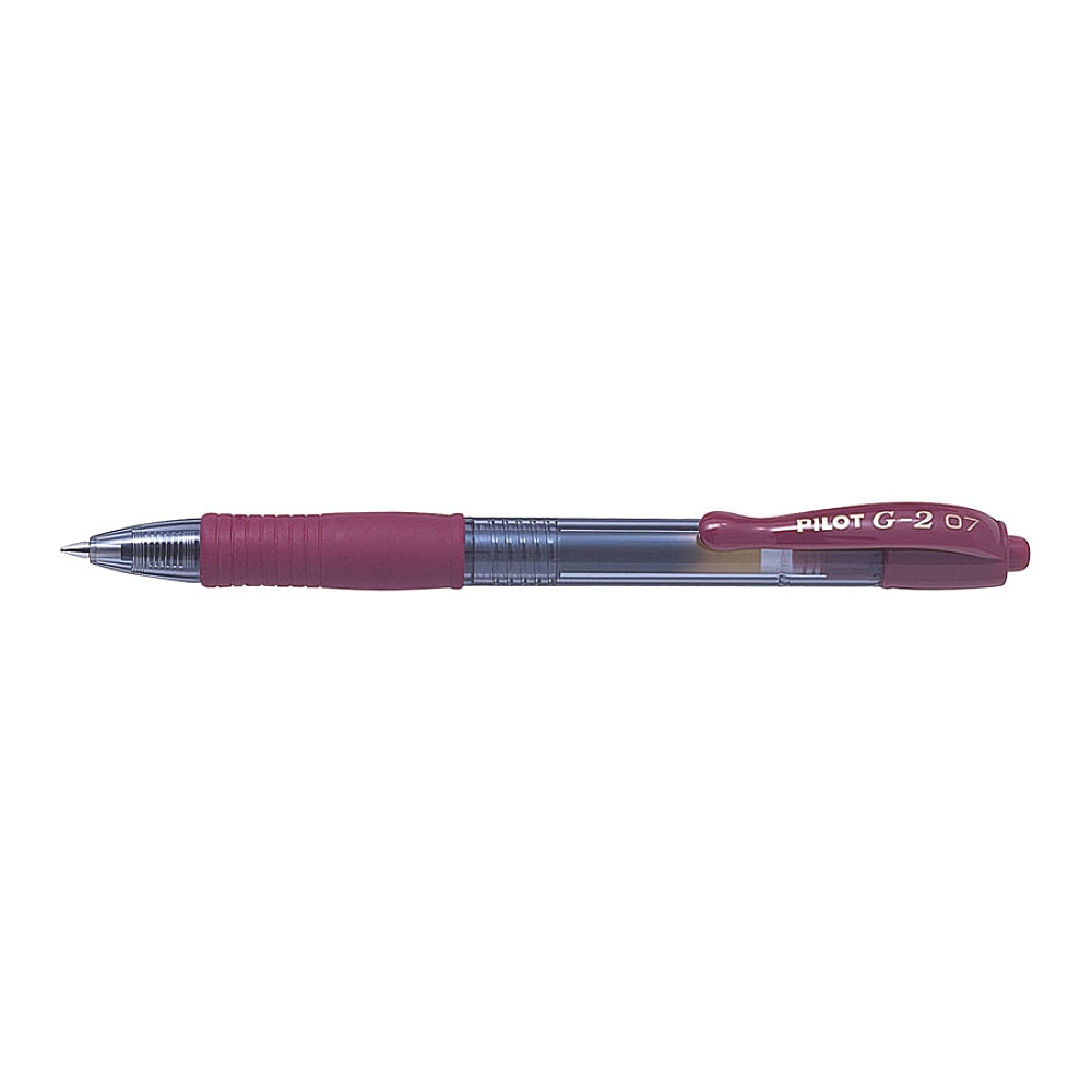 Roller cu Gel Pilot G2, Retractabil, 0.7 mm, Rosu Inchis