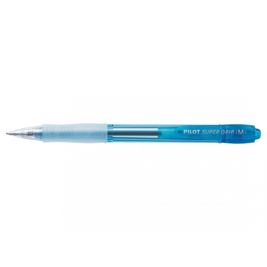 Pix cu bila Pilot Supergrip Neon, Retractabil, 1 mm, Bleu