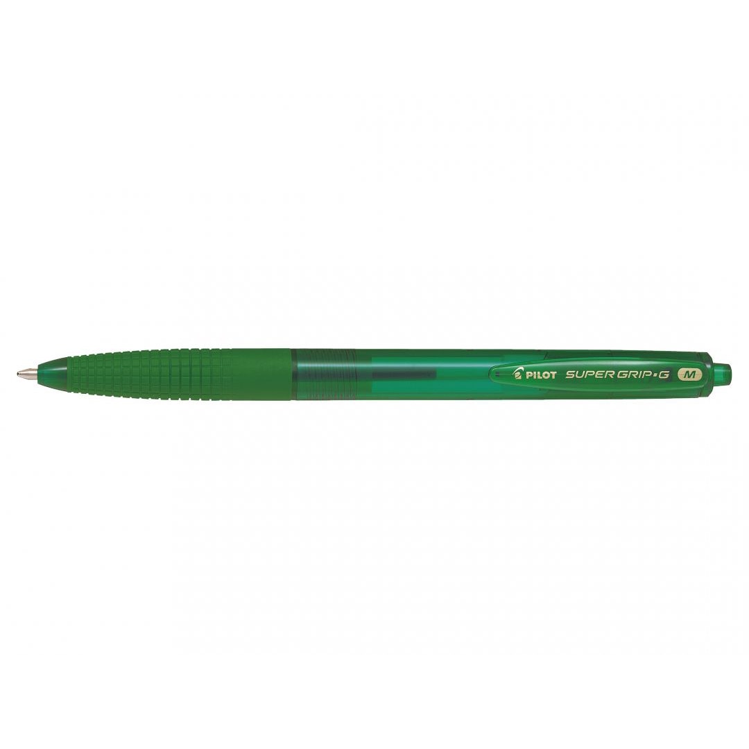 Pix cu bila Pilot Supergrip g, Retractabil, 1.0 mm, Verde