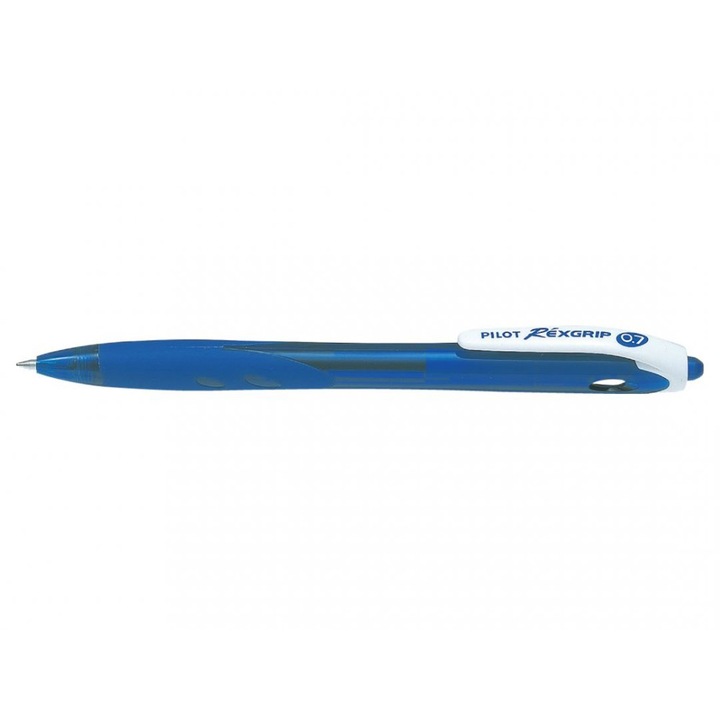 Химикалка Pilot Begreen Rexgrip, прибираща се, 0,7 mm, синя