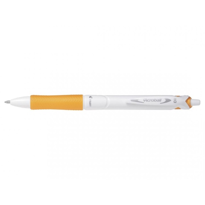 Химикалка Pilot Acroball Pure White, прибираща се, 1,0 мм, оранжева