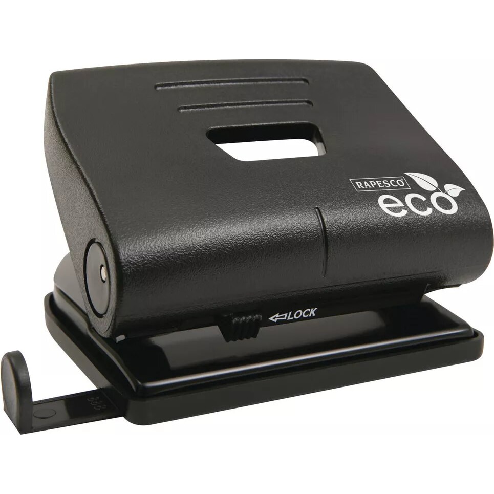 Perforator Plastic Rapesco Eco, 22 Coli, Negru