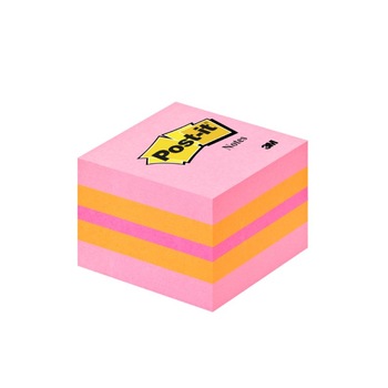 Notite Adezive Cub 3M Post-It, 51 x 51 mm, 400 File, Roz si Portocaliu Notite Adezive Cub 3M Post-It, 51 x 51 mm, 400 File, Roz si Portocaliu