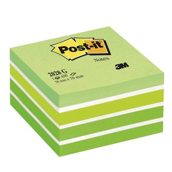Notite Adezive Cub 3M Post-It Aquarelle, 450 File, Verde Notite Adezive Cub 3M Post-It Aquarelle, 450 File, Verde