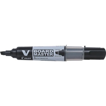 Marker pentru Tabla Pilot Vboard Master, Varf Tesit, 6 mm, Negru Marker pentru Tabla Pilot Vboard Master, Varf Tesit, 6 mm, Negru