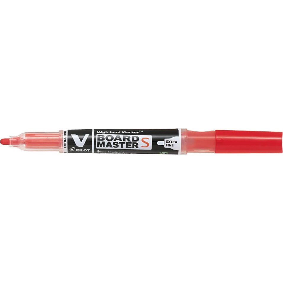 Marker pentru tabla Pilot Vboard Master S, varf rotund, 1.3 mm, Rosu