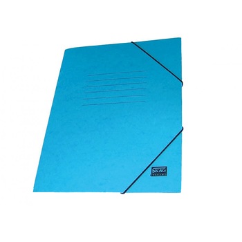 Mapa Carton Cretat Skag, A4, Inchidere cu Elastic, Albastru Mapa Carton Cretat Skag, A4, Inchidere cu Elastic, Albastru