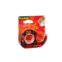Dispenser Banda Adeziva 3M Scotch Crystal Clear, 19 mm x 7.5 m, Transparent