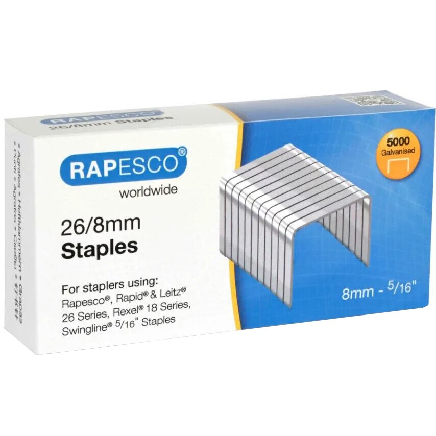 Capse 26/8 Rapesco, 5000 Buc/Set
