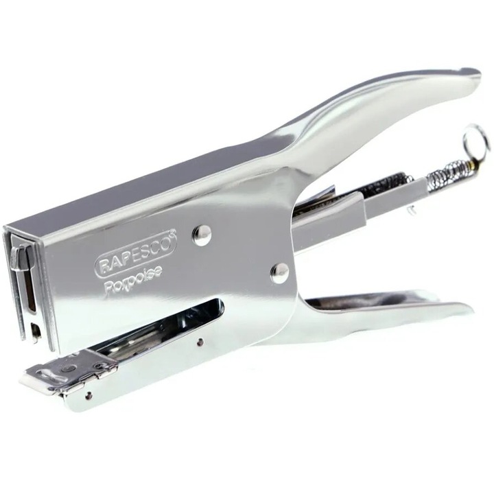 Rapesco Porpoise tűzőgép, fogó, fém, 50 lap, ezüst