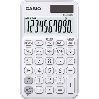 Calculator de Birou Casio Sl-310Uc, 10 Digit, Alb Calculator de Birou Casio Sl-310Uc, 10 Digit, Alb