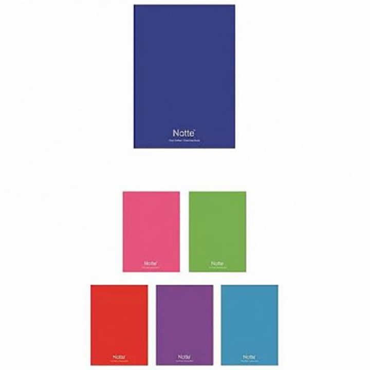 Notte Trend A4-es jegyzetfüzet, tűzött PP borítóval, 60 mateklappal, többféle színben