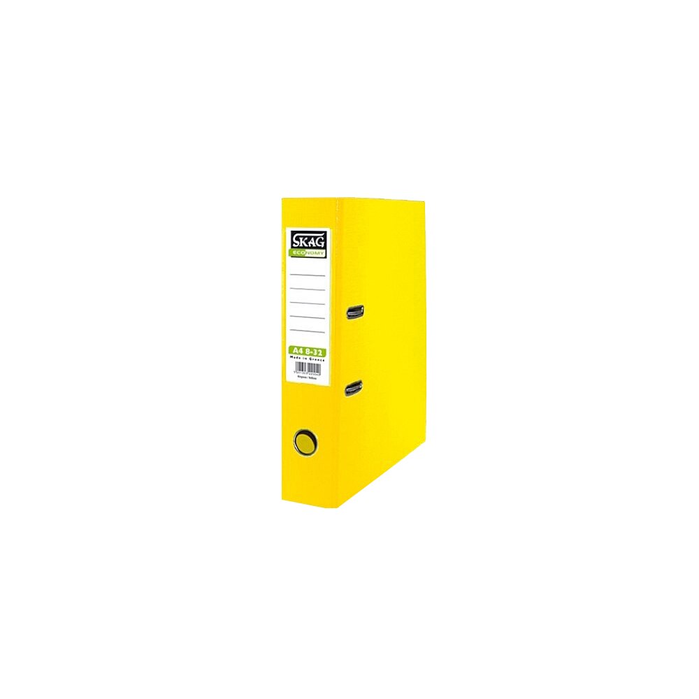 Biblioraft Pp Skag Economy, A4, 8 cm, Galben