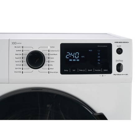 Masina de spalat rufe Heinner HWM-M0914INVA3+,9 kg, 1400 RPM, Clasa A+++, Motor Inverter, Display LED, Alb