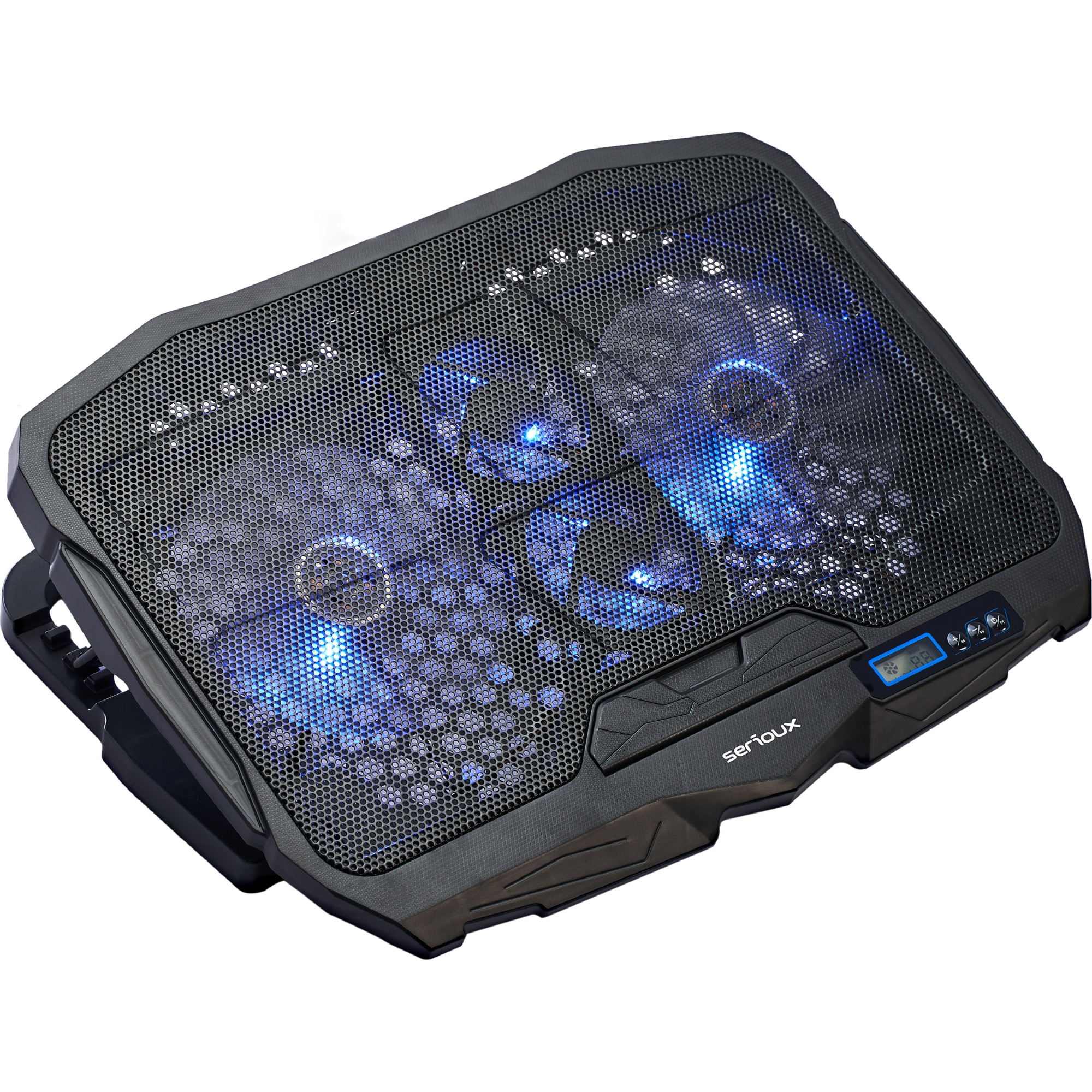 Cooler laptop Serioux NCP025, 10-17.3 , 4 ventilatoare, USB, negru