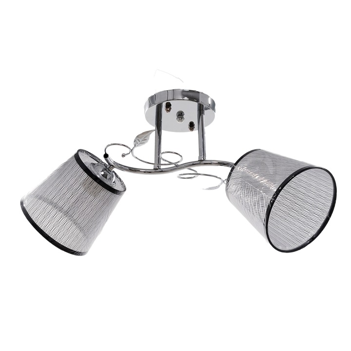 Candelabru Nikom NG 2247-2, E27, 2x40W, 220, crom