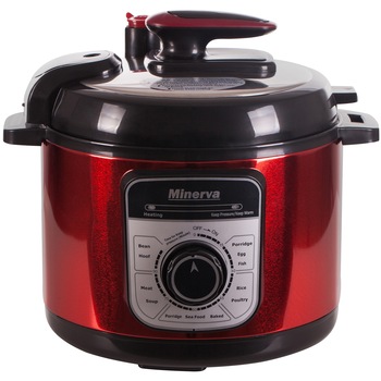 Multicooker Minerva Experience J511, 900 W, 5 L, 12 programe, Rosu Multicooker Minerva Experience J511, 900 W, 5 L, 12 programe, Rosu