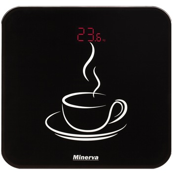 Cantar electronic de persoane Minerva Experience Cupcake B12E, 180 kg, Negru Cantar electronic de persoane Minerva Experience Cupcake B12E, 180 kg, Negru