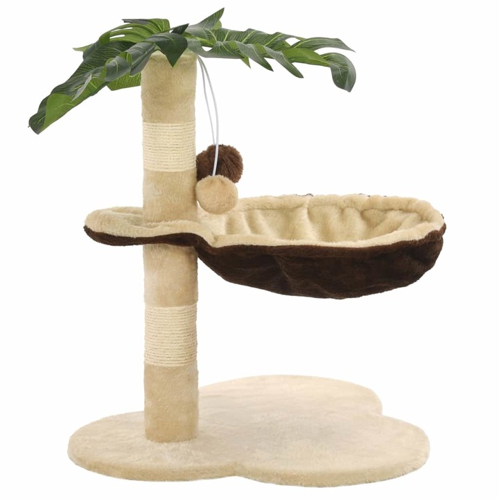 ansamblu de joaca pentru pisici vidaxl plus tip palmier multicolor 50 cm imagen 55_1_
6