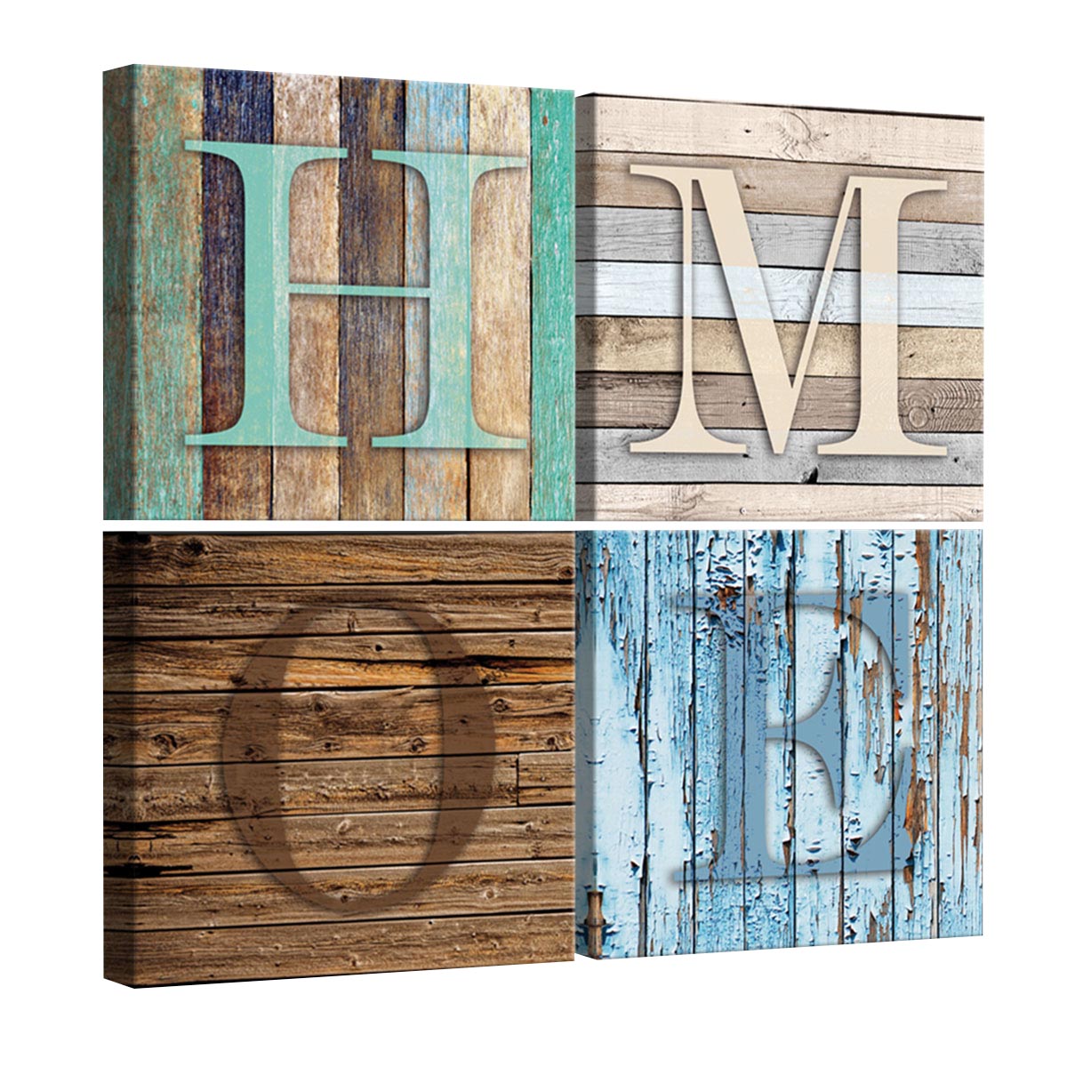 Set Tablouri DEGRETS 78613 Canvas, 50 x 50 cm, 4 piese (4x25x25 cm), Acasa 3