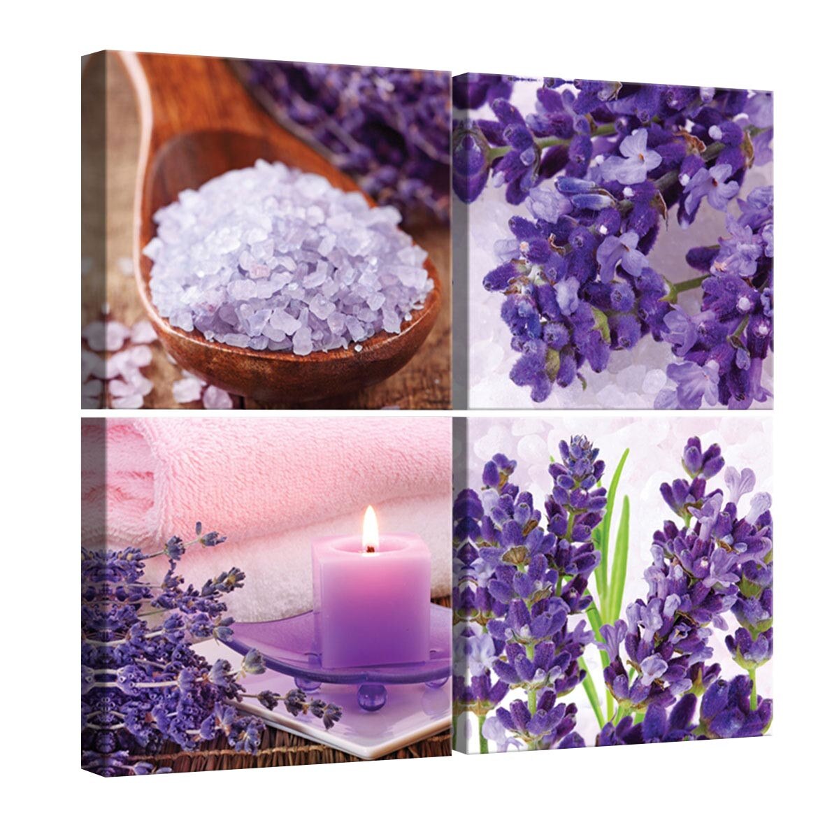 Set Tablouri DEGRETS 78619 Canvas, 50 x 50 cm, 4 piese (4x25x25 cm), Aromaterapie 3