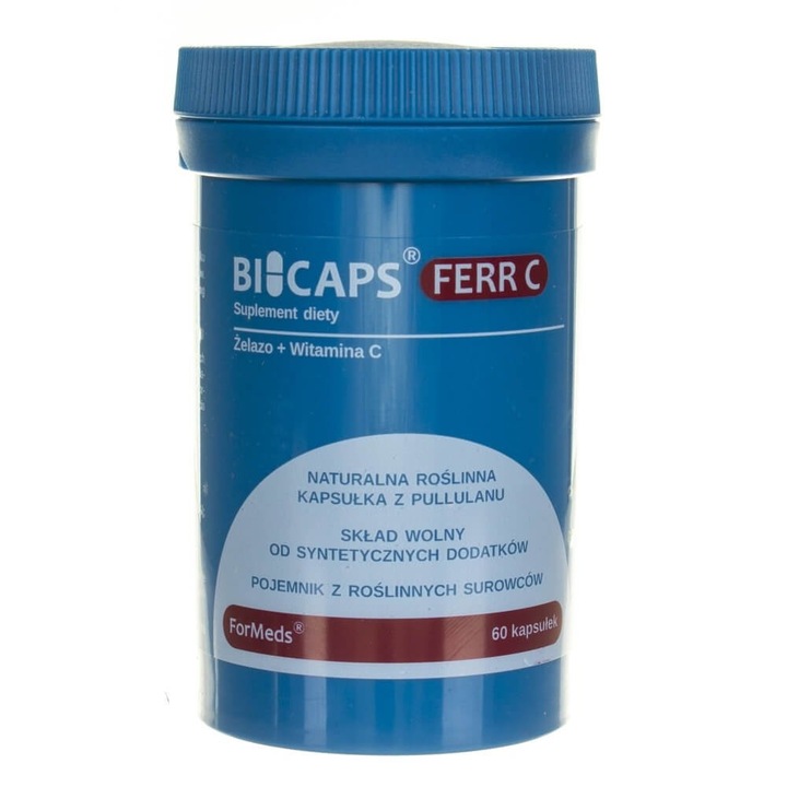ForMeds Bicaps Ferr C (Iron + Vitamin C) 60 Capsules
