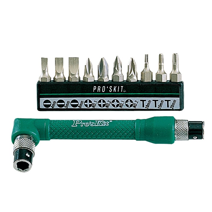 Комплект отвертка с накрайници Proskit 1PK-212, 12бр