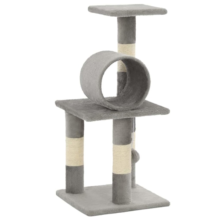 ansamblu de joaca pentru pisici vidaxl plus stalpi din funie de sisal gri 65 cm imagen 43_1_
6