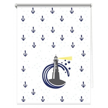 Rulou textil printat, model Navy 3, material opac, dimensiune kit 62x185 cm, dimensiune panza 58x185 cm Rulou textil printat, model Navy 3, material opac, dimensiune kit 62x185 cm, dimensiune panza 58x185 cm