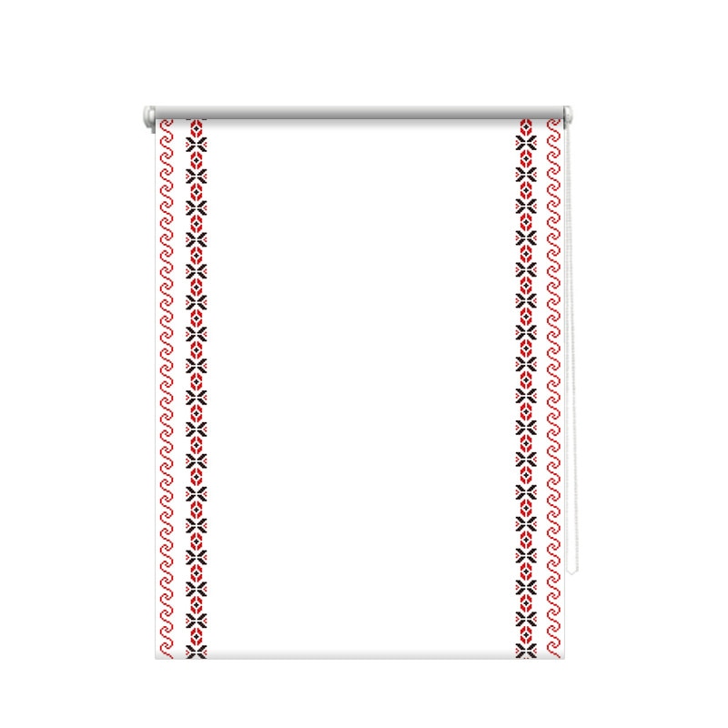 Rulou textil printat, model Traditional 4, material translucid, dimensiune kit 80x185 cm, dimensiune panza 76x185 cm