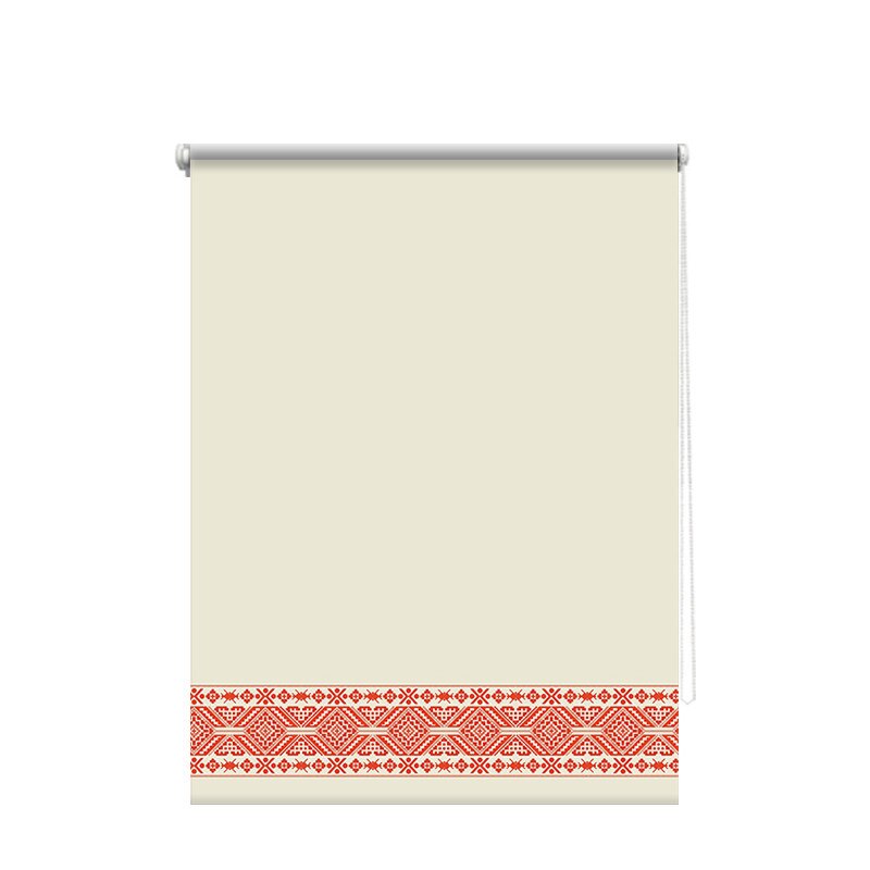 Rulou textil printat, model Traditional 6, material opac, dimensiune kit 80x185 cm, dimensiune panza 76x185 cm