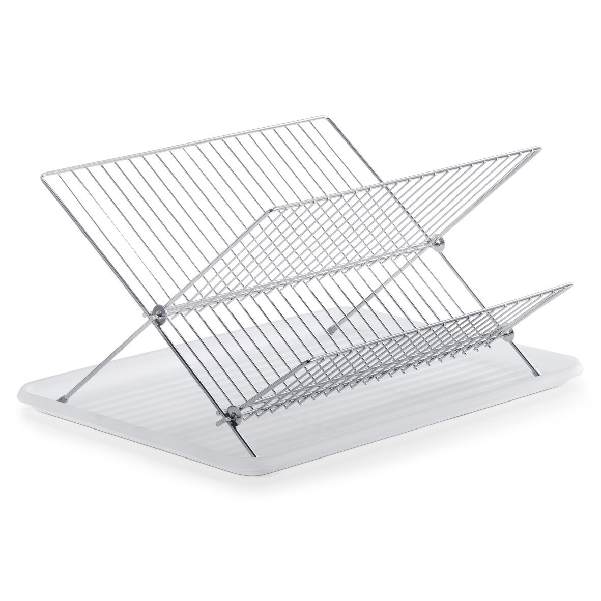 Suport vase pliabil Zeller, cromat, 43x32x22 cm